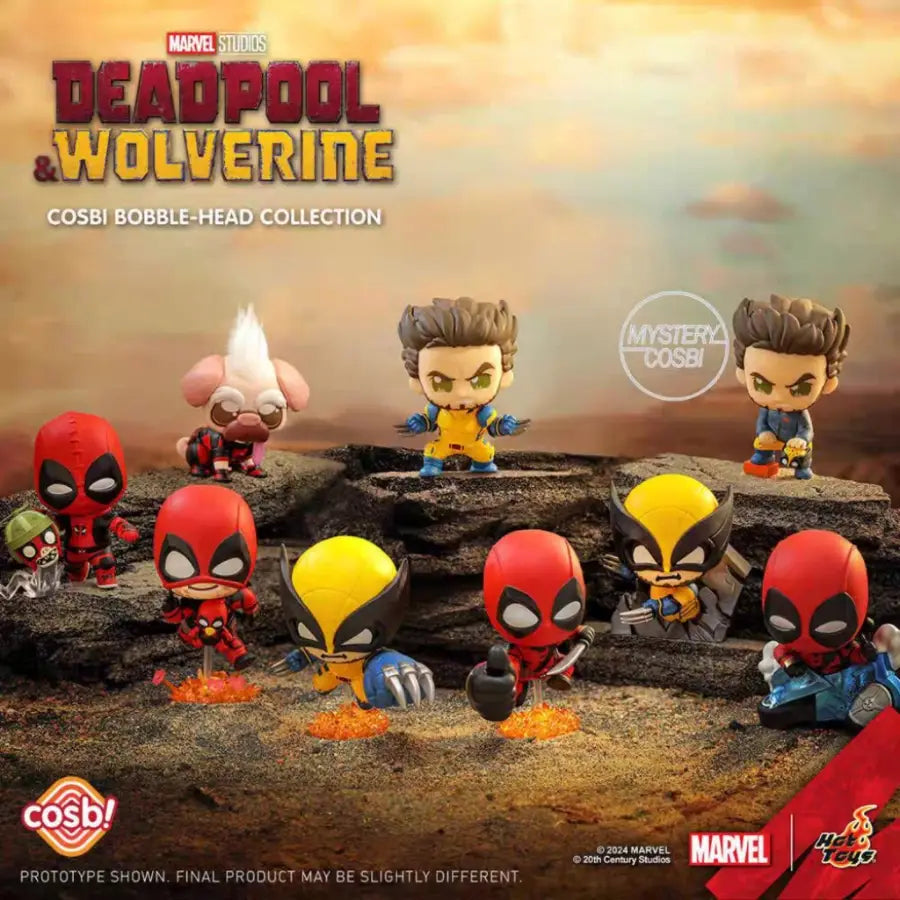 【Clearance】Disney-Deadpool Wolverine Cosbi Bobble-Head Collection Series Blind Box
