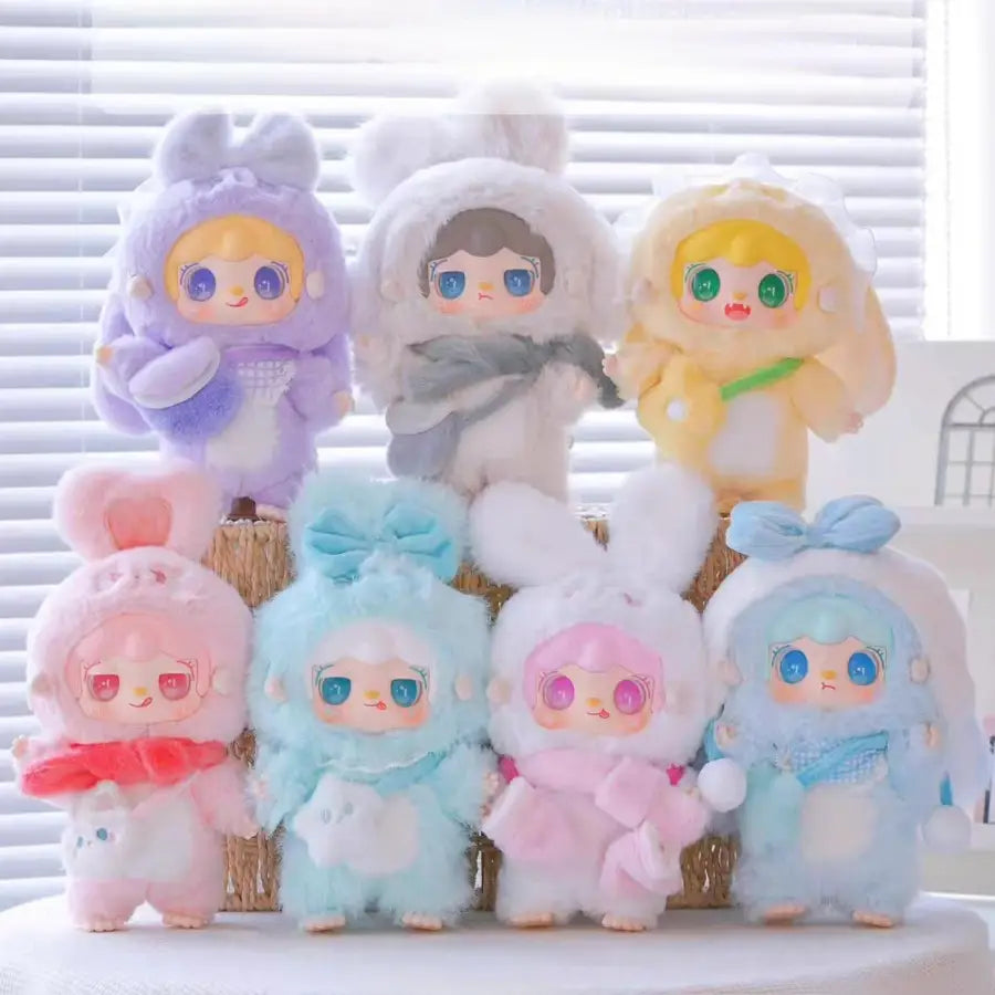 【Clearance】Yooki Three Generations Warm Bunny Plush Series Blind Box