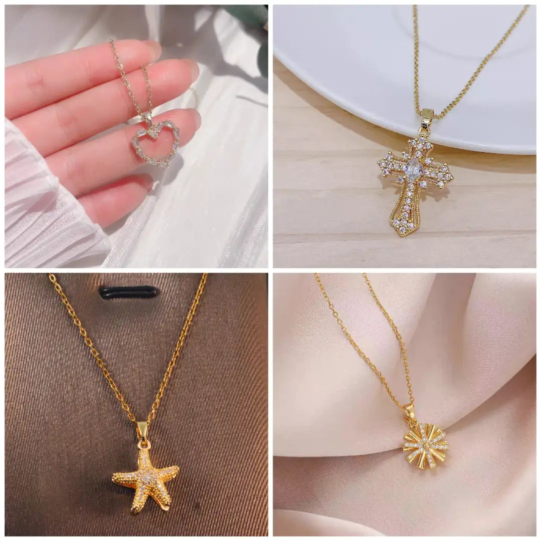 Shiny Stylish Necklaces - Blind Bag(only gold color now)
