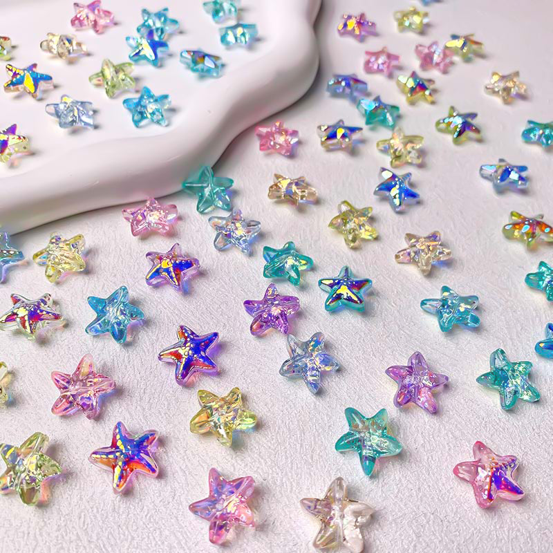 【Z149】Pair Matching Game -Starfish Jelly Glass Beads Blind Bags