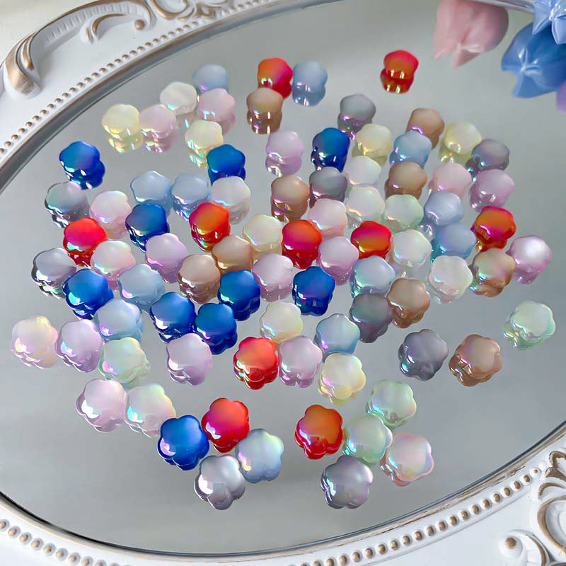 【Z128】Pair Matching Game - Shining Cateye Plum Resin Beads Blind Bags