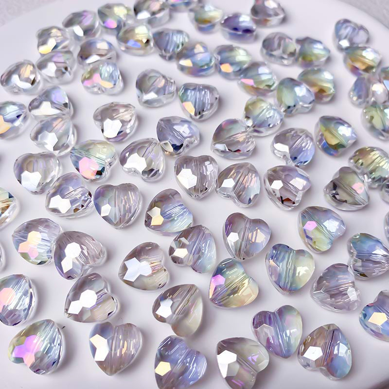 【Z146】Pair Matching Game - Faceted Heart and Diamond Beads Blind Bags