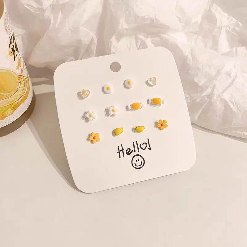 Yellow Series Earring Set