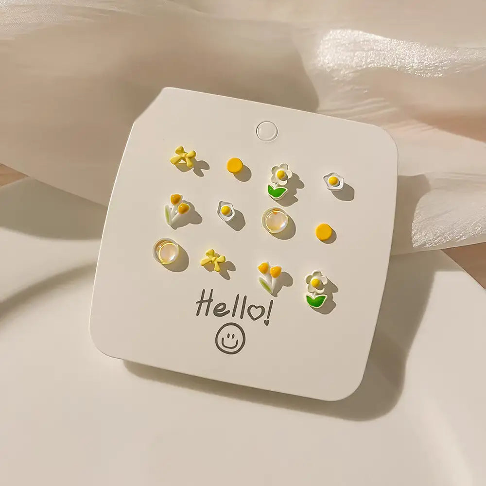 Yellow Series Earring Set