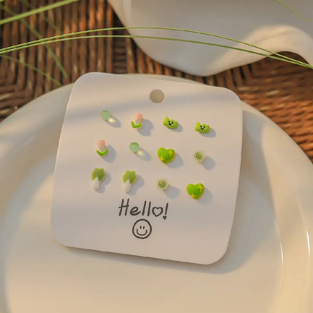 Green Series Earring Set