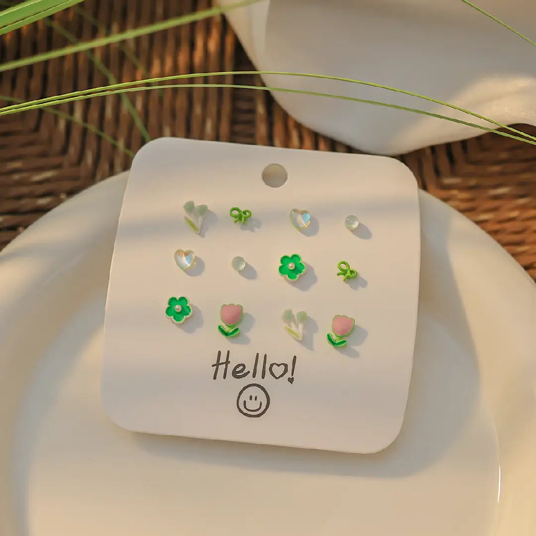 Green Series Earring Set