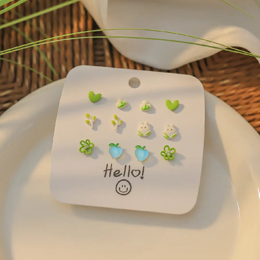 Green Series Earring Set