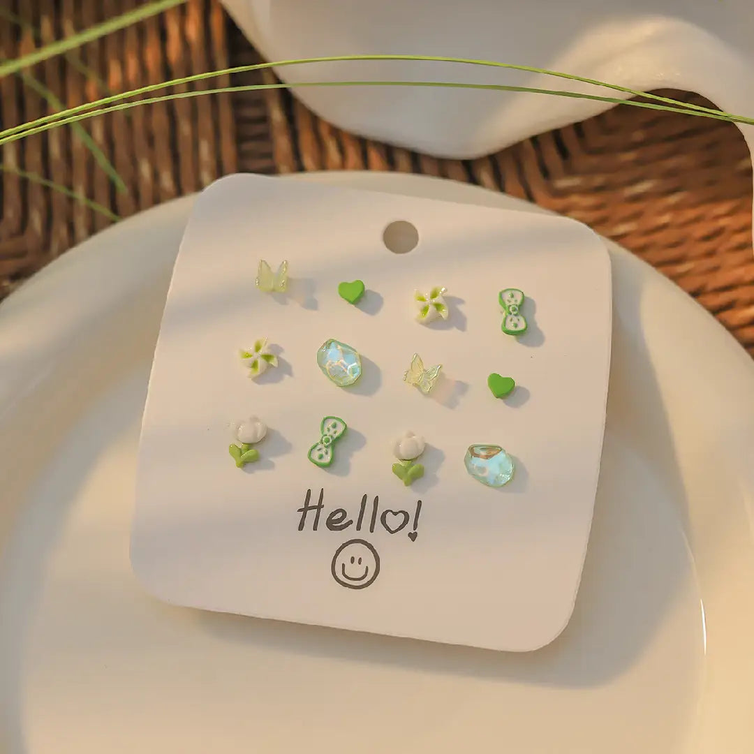 Green Series Earring Set