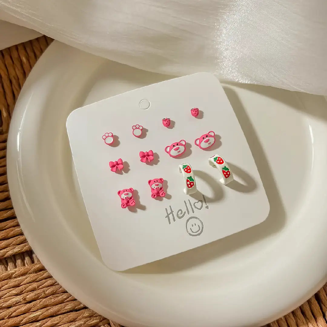 Pink Series Earring Set