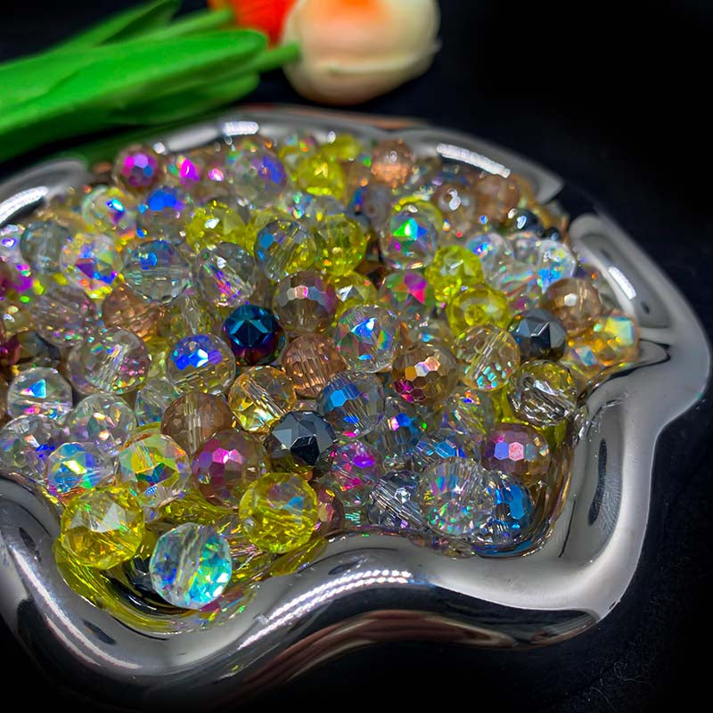 【Z132】Pair Matching Game - 10mm Luxury Faceted Beads Blind Bags