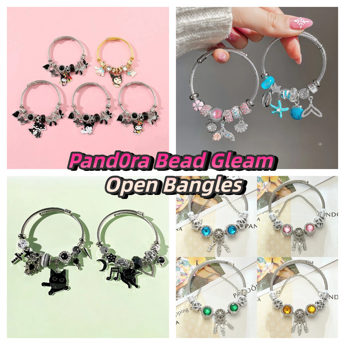 Pand0ra Bead Gleam Open Bangles - Blind Bag
