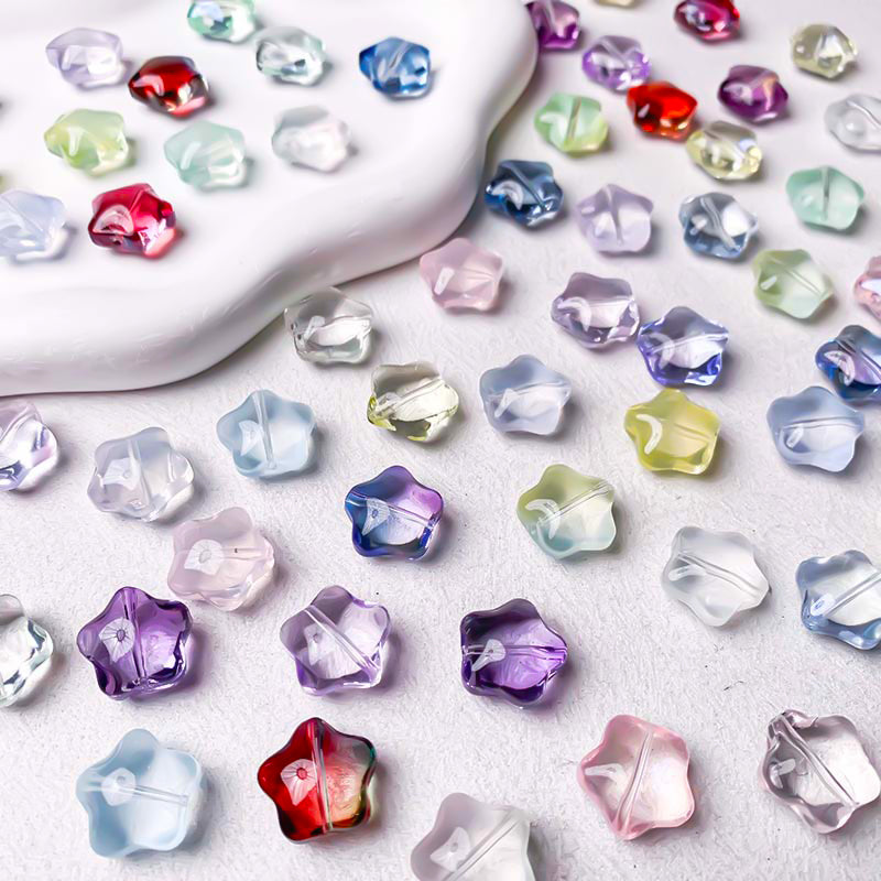 On Sale【Z189】[PMG]16mm Glass Star Beads Blind Bags