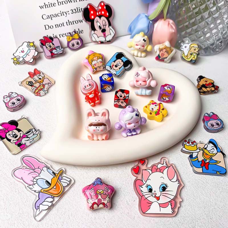 【Z090】Pair Matching Game - Acrylic Cartoon Beads and Pendants Blind Bags