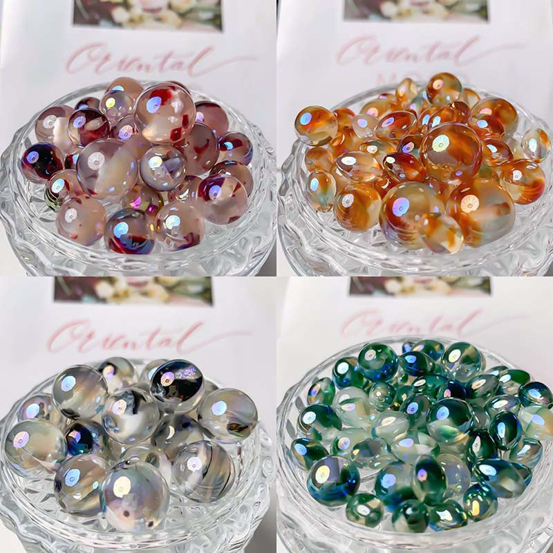 【Z129】Pair Matching Game - [Lake Pebbles] Luxury Resin Beads Blind Bags