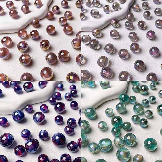 【Z123】Pair Matching Game - [ Galaxy Gaze] Optically Electroplated Resin Beads Blind Bags