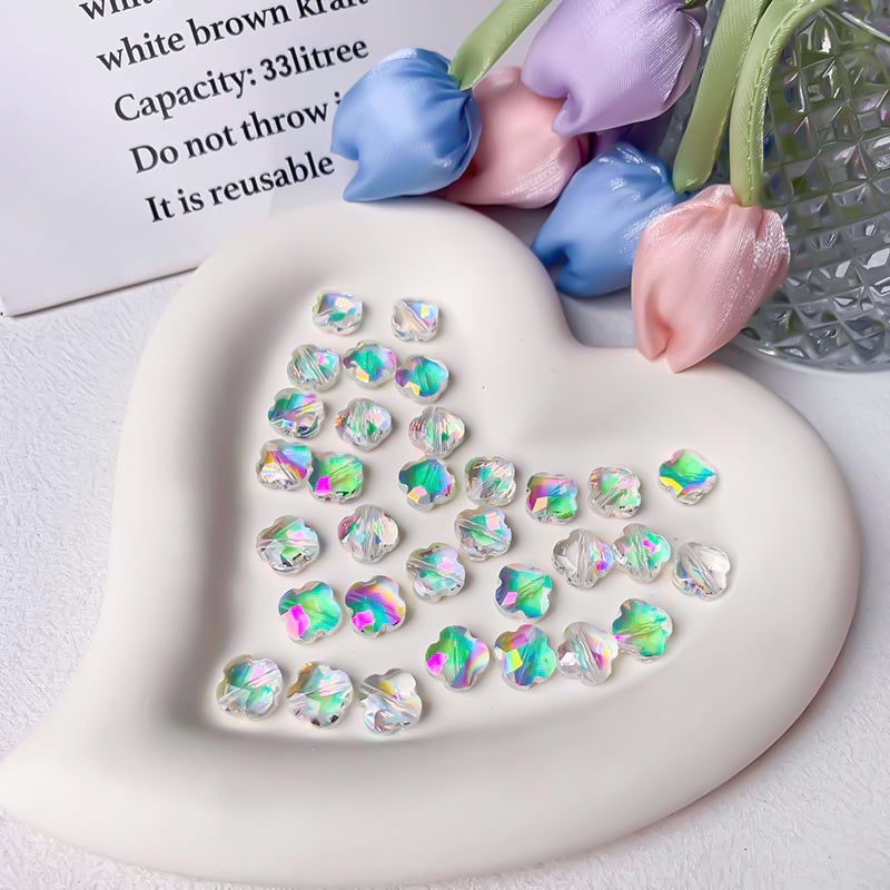 【Z135】Pair Matching Game - Faceted Clover Beads Blind Bags