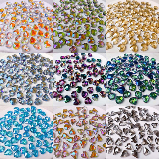 【Z146】Pair Matching Game - Faceted Heart and Diamond Beads Blind Bags