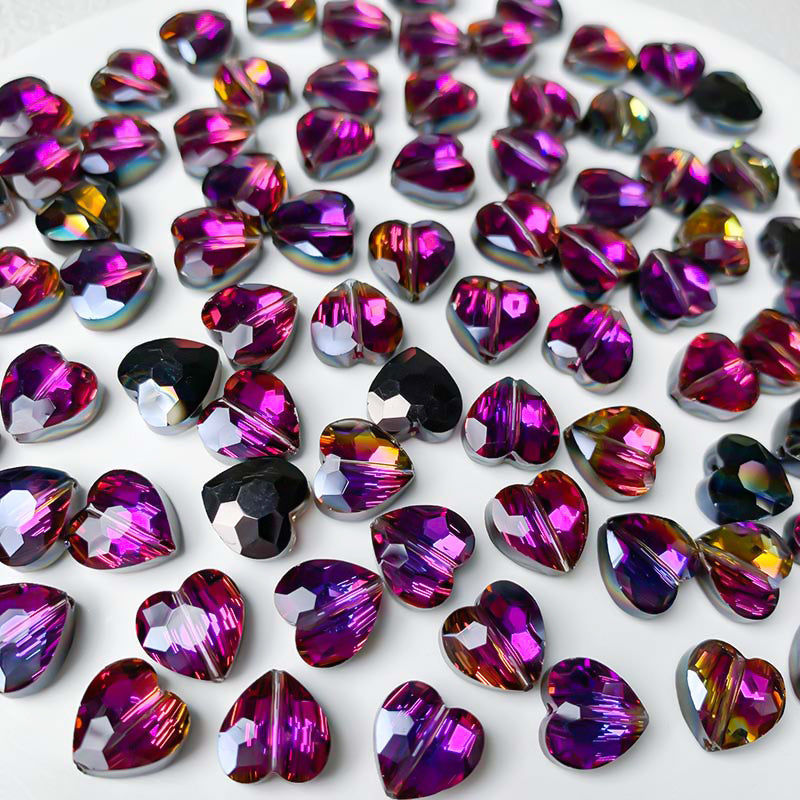 【Z146】Pair Matching Game - Faceted Heart and Diamond Beads Blind Bags