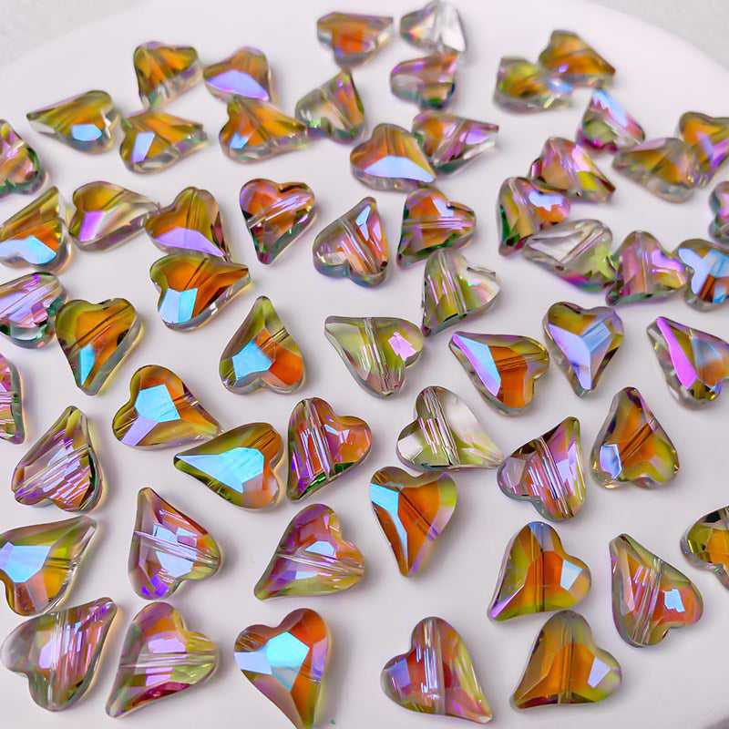 【Z146】Pair Matching Game - Faceted Heart and Diamond Beads Blind Bags