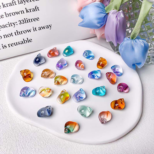 【Z149】Pair Matching Game - River Snail Jelly Glass Beads Blind Bags