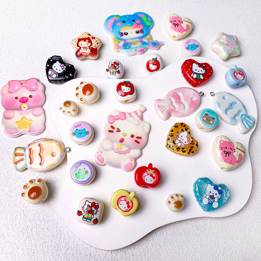 【Z165】[PMG]  Kitty Acrylic Beads Blind Bags