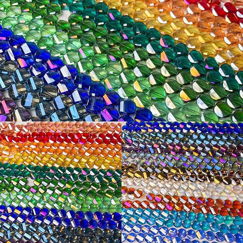 【Z176】[PMG] 14mm Faceted Twisted Disc Beads Blind Bags