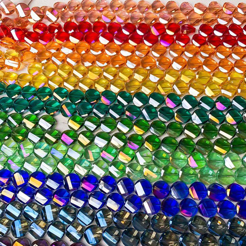 【Z176】[PMG] 14mm Faceted Twisted Disc Beads Blind Bags