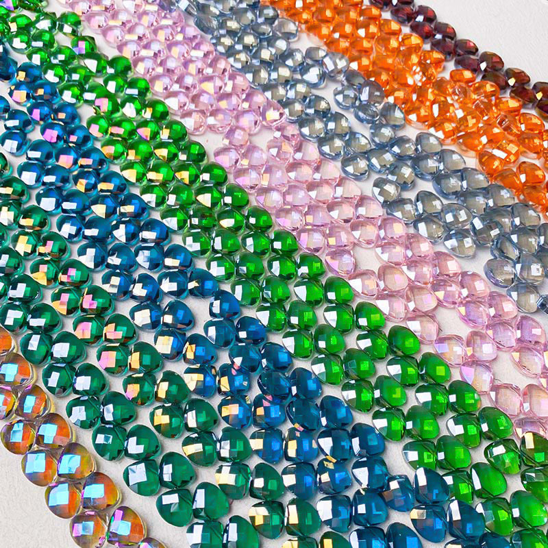 【Z186】[PMG]13mm-16mm Faceted Flower, Tilted Heart and Waterdrop Beads Blind Bags