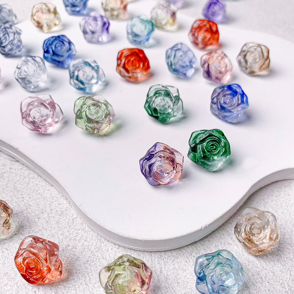 【Z191】[PMG] 14mm Camellia Glass Beads Blind Bags