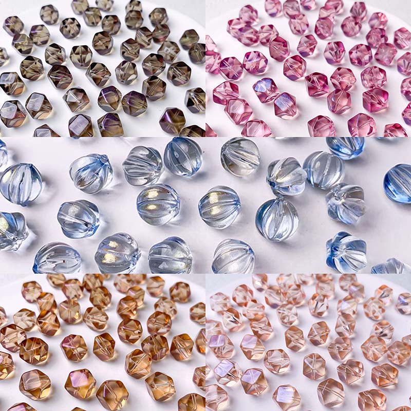 【Z217】[PMG]  Polygon Faceted  and Pumpkin Beads Blind Bags