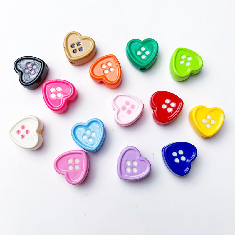 【Z245】[PMG]  11mm Acrylic Heart Beads Blind Bags