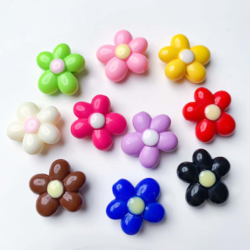【Z238】[PMG] 20mm Colorful Acrylic Flower Beads Blind Bags