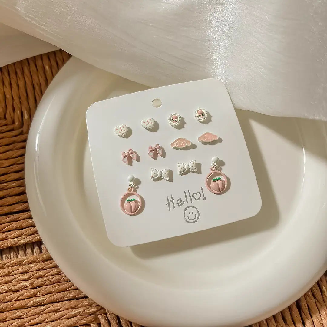 Pink Series Earring Set