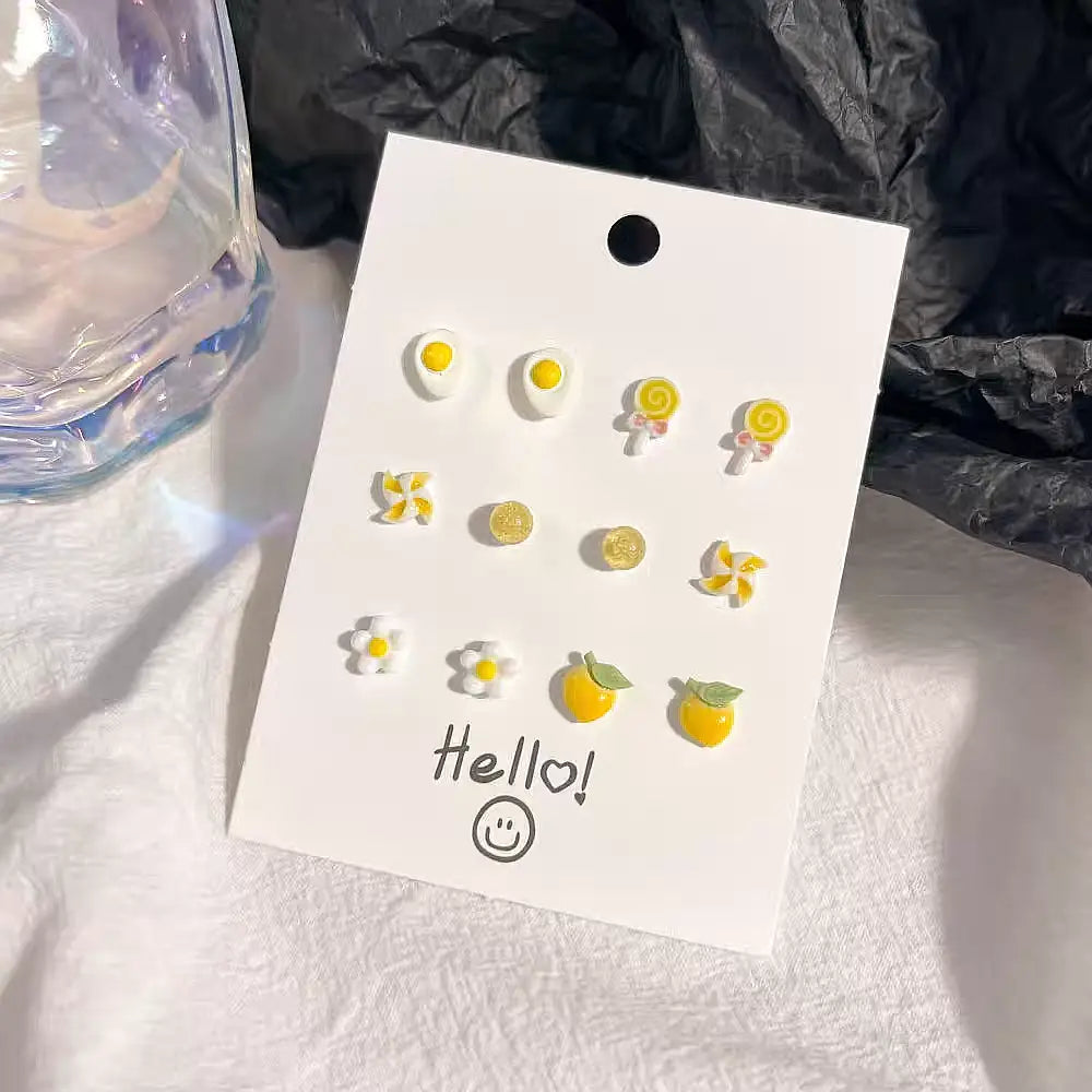 Yellow Series Earring Set