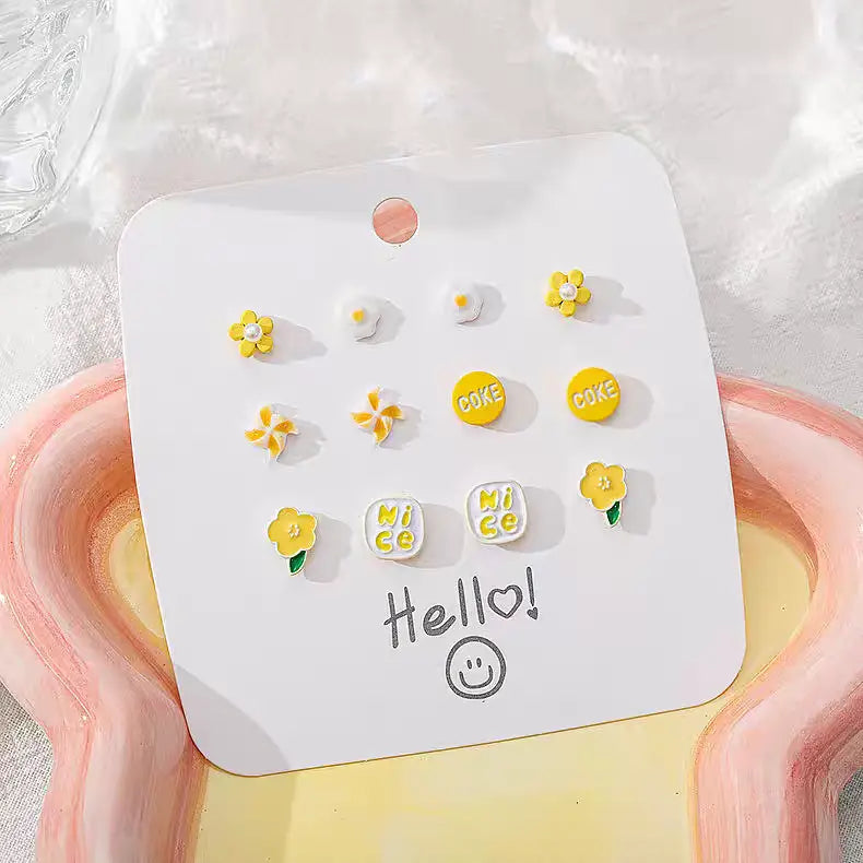 Yellow Series Earring Set