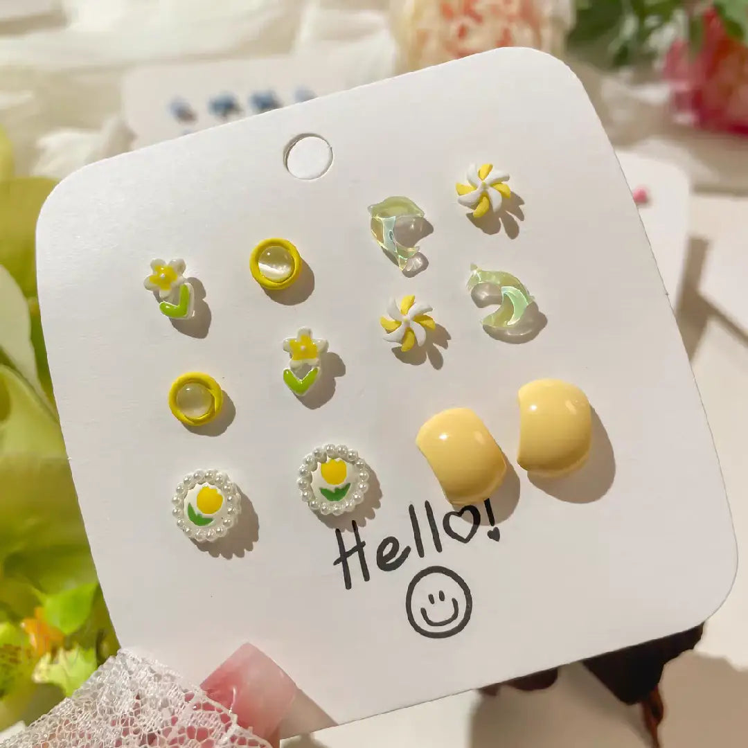 Yellow Series Earring Set