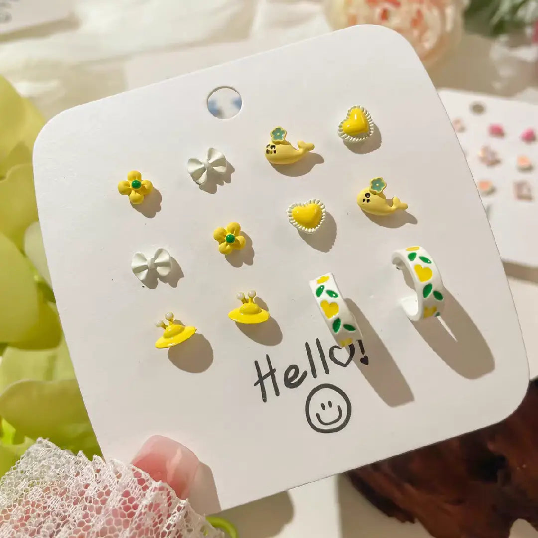 Yellow Series Earring Set