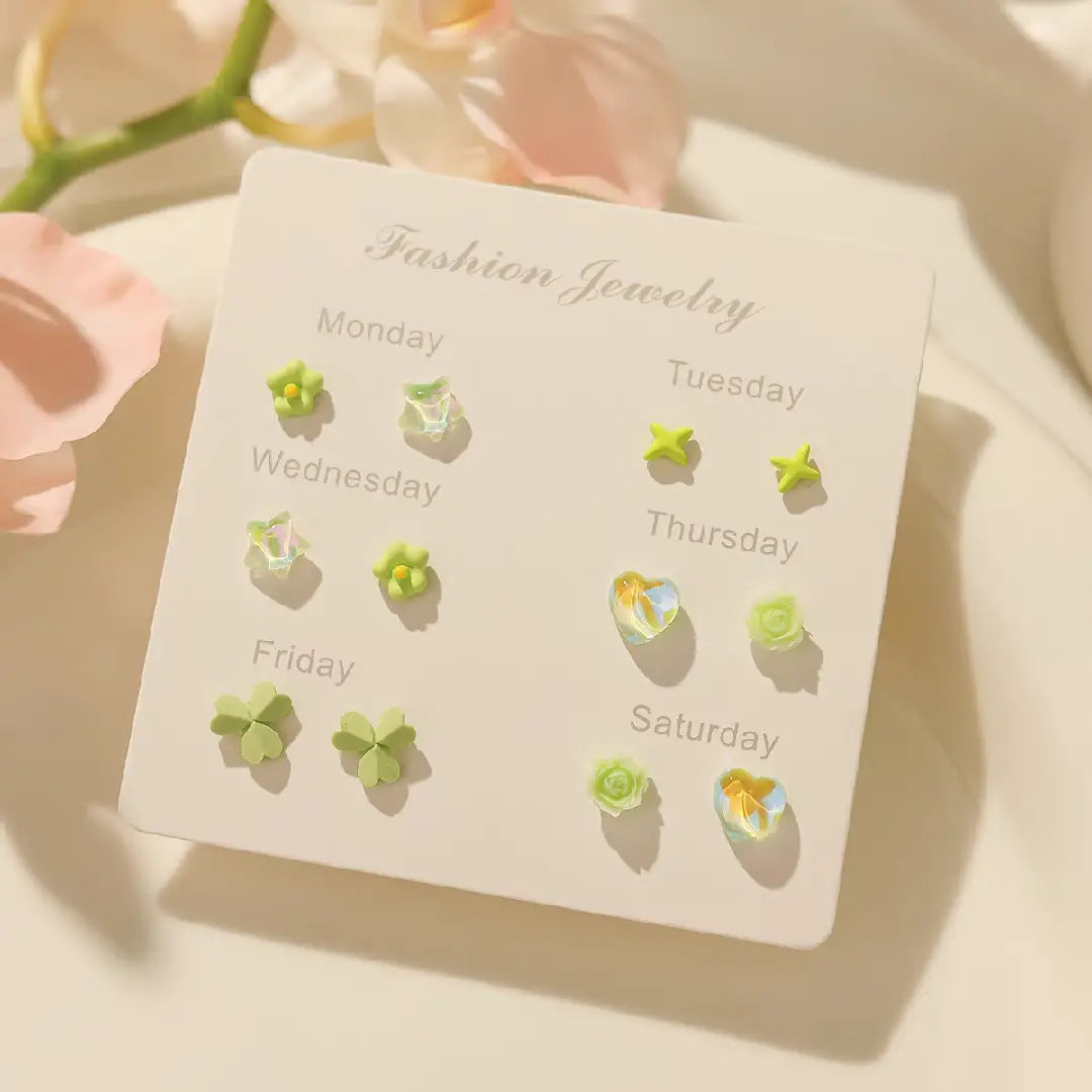 Green Series Earring Set