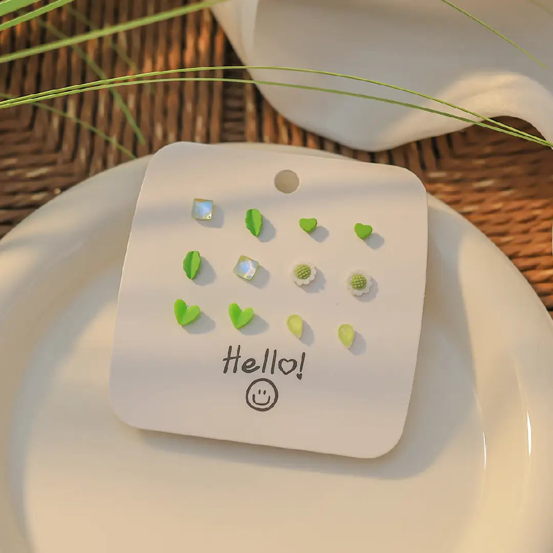 Green Series Earring Set