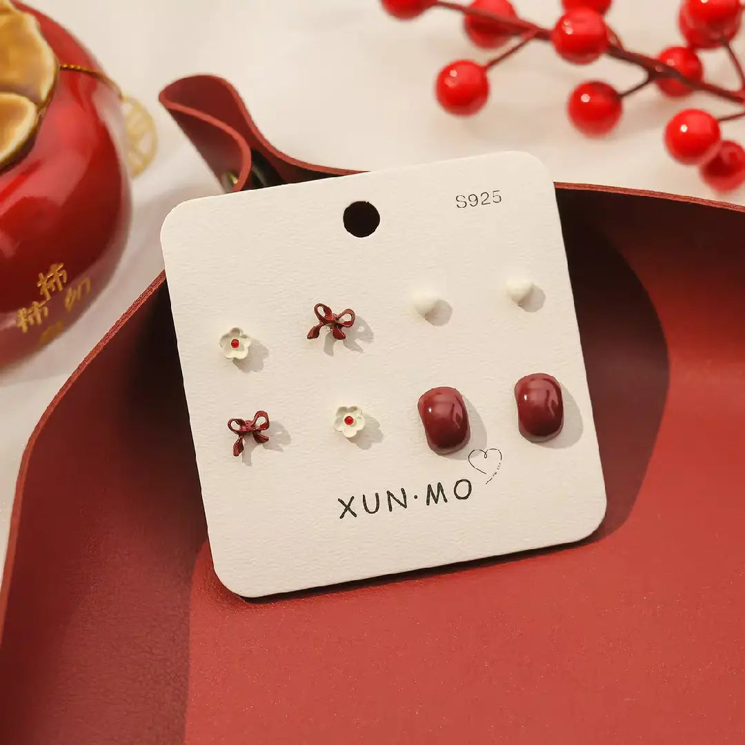 Red Series Earring Set
