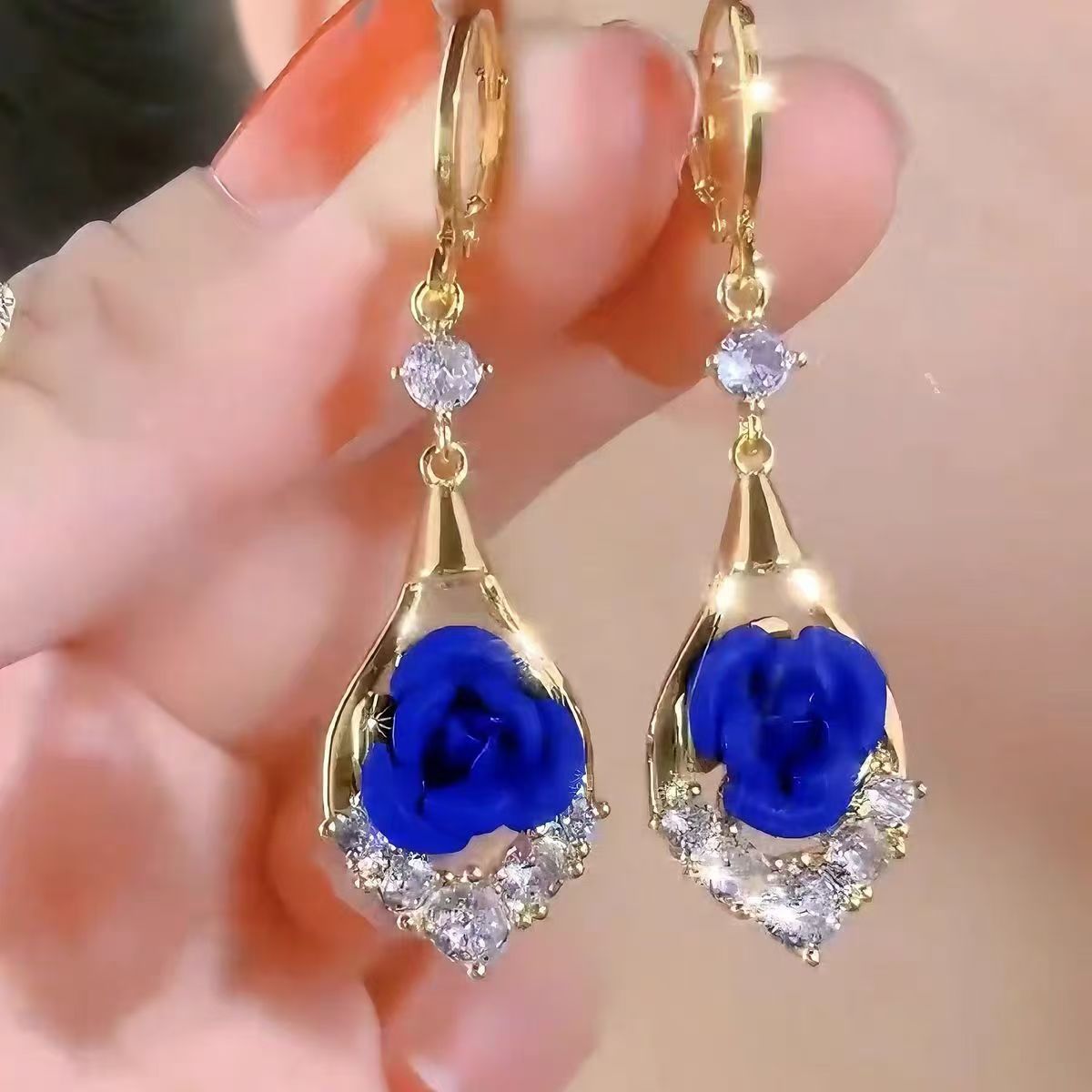 Shiny Hoop Dangle Earrings - Blind Bags