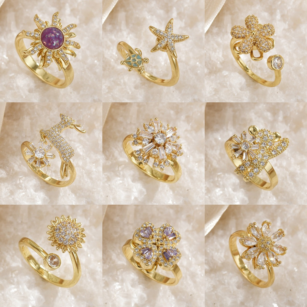 Colourful Adjustable Spinner Rings - Blind Bag