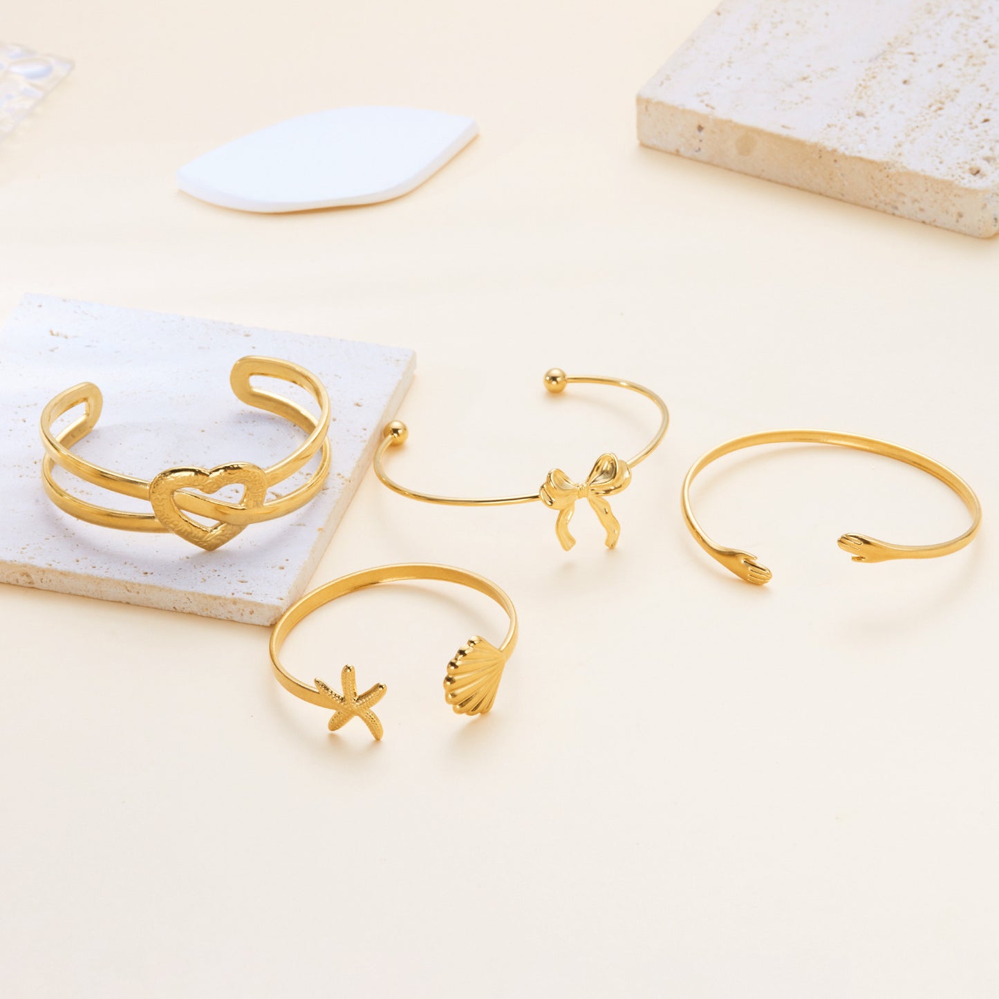 Gold Gleam Open Bangles - Blind Bag