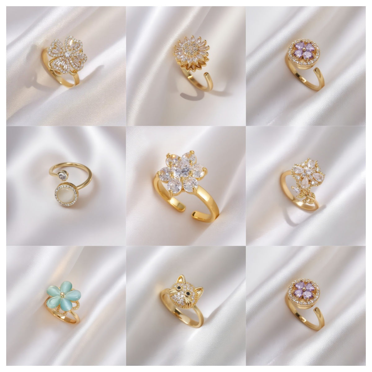 Colourful Adjustable Spinner Rings - Blind Bag