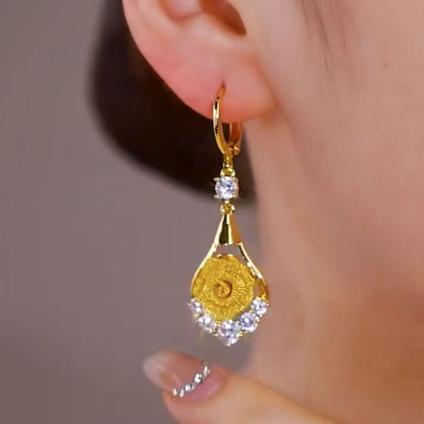 Shiny Hoop Dangle Earrings - Blind Bags