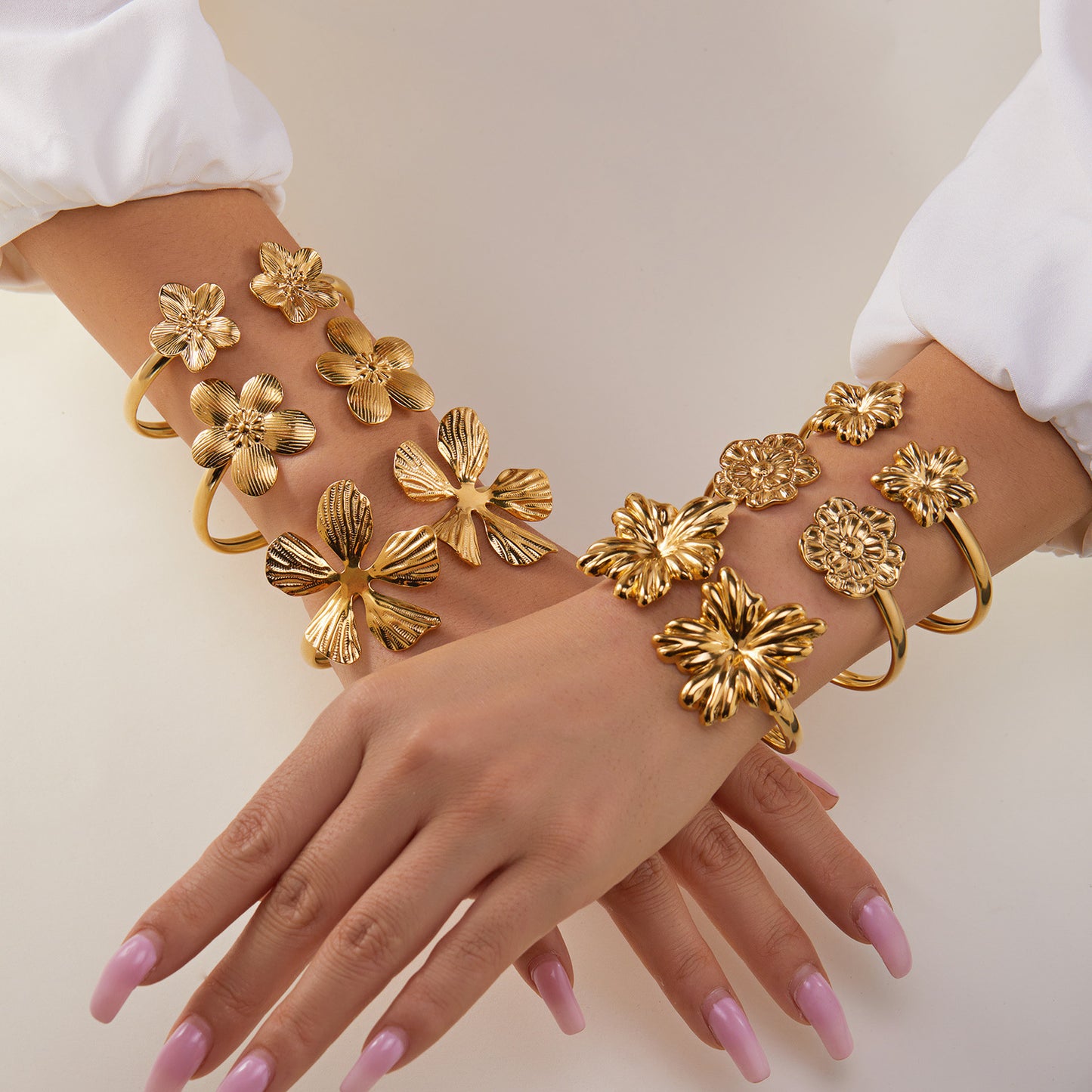 Gold Gleam Open Bangles - Blind Bag