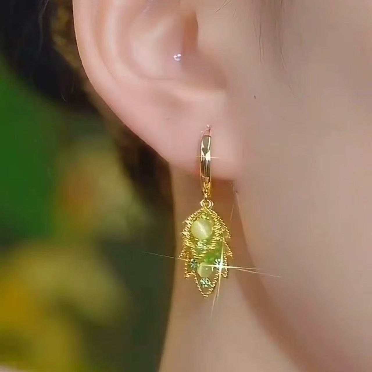 Shiny Hoop Dangle Earrings - Blind Bags